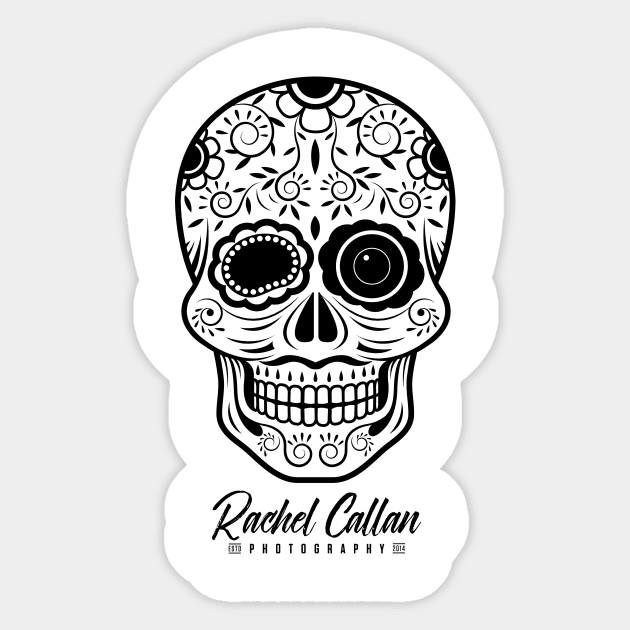 Sugar Skull Camera Sticker by RachelCallanPhotography